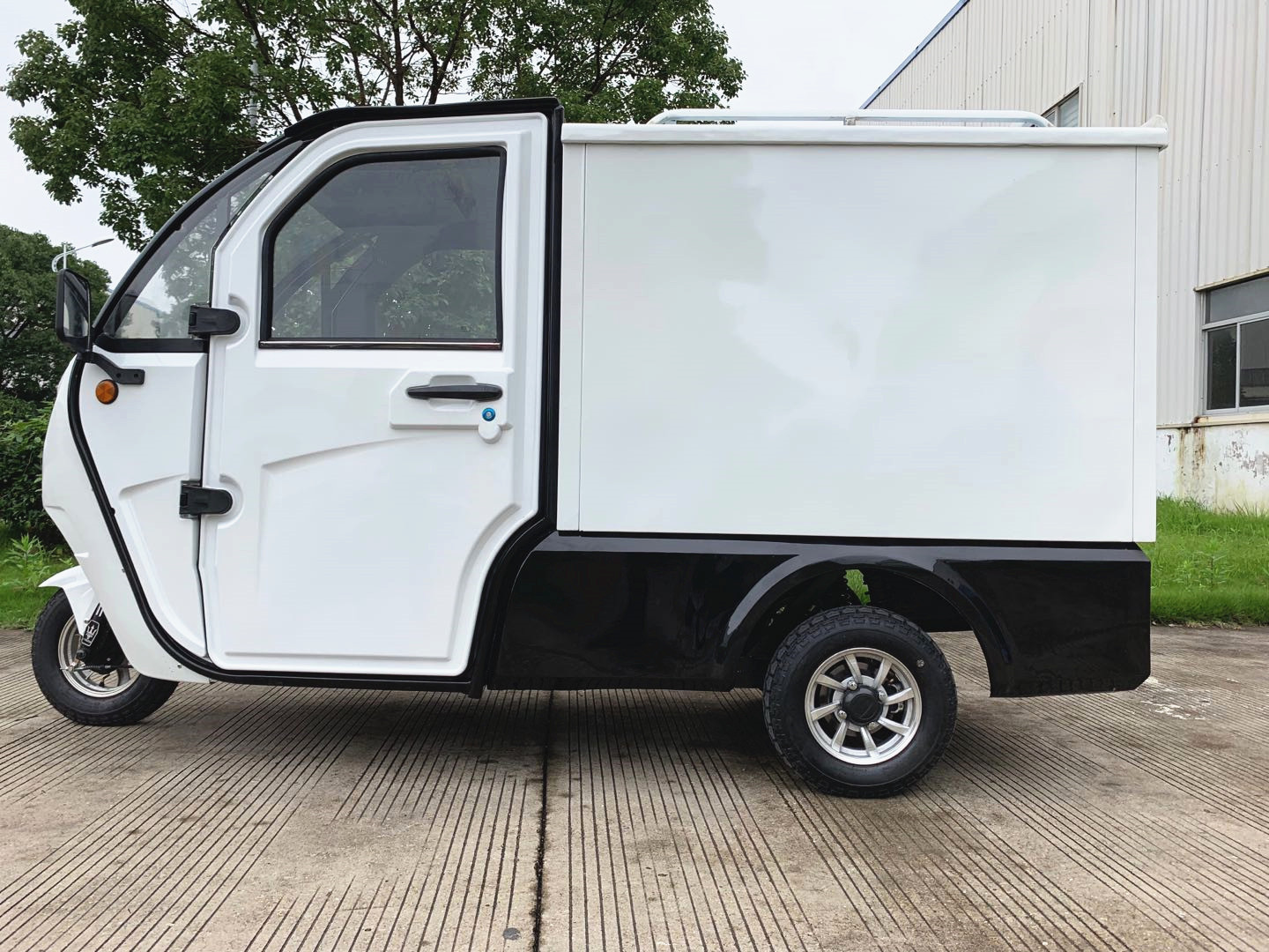 Hot cargo car enclosed cabin scooter 3 wheel electric tricycle 