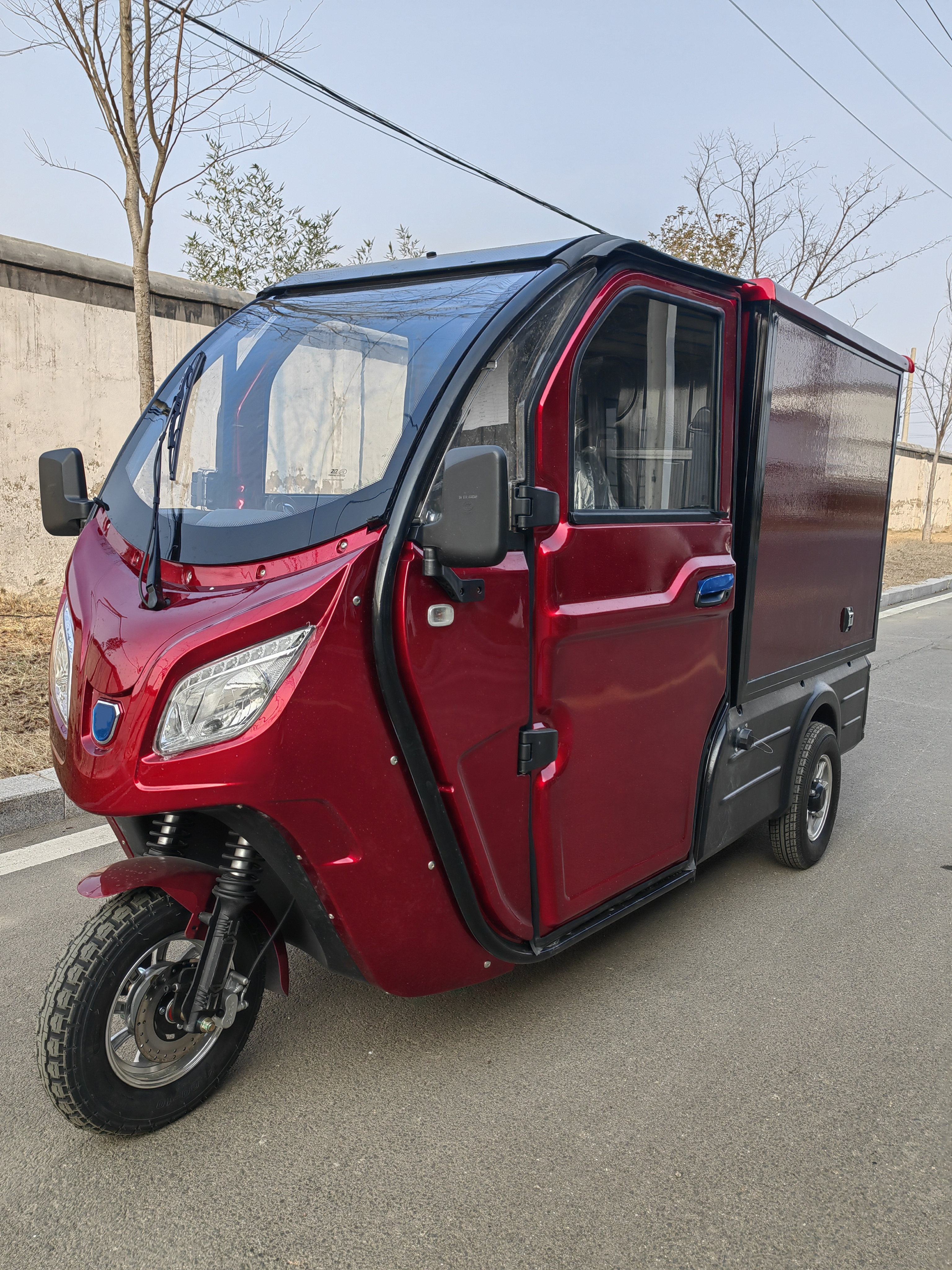 EEC enclosed electric cargo car 3 wheel electric trike for adult 